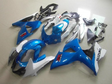 Suzuki GSXR 1000 K9 09-16 Verkleidung - Weiß Blau