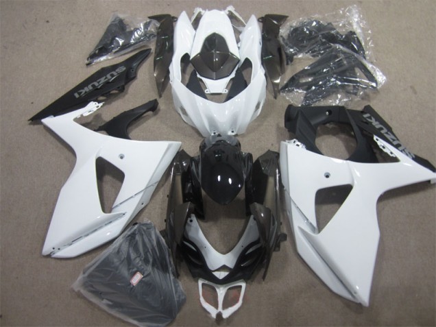 Suzuki GSXR 1000 K9 09-16 Verkleidung - Weiß Schwarz Suzuki GSXR 1000 K9 09-16 Verkleidung - Weiß Schwarz