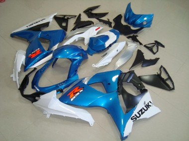 Suzuki GSXR 1000 K9 09-16 Verkleidungen - Blaur und Weißer OEM Stil