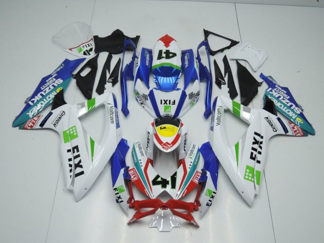 Suzuki GSXR 1000 K9 09-16 Verkleidungen - Fixi Hellblau