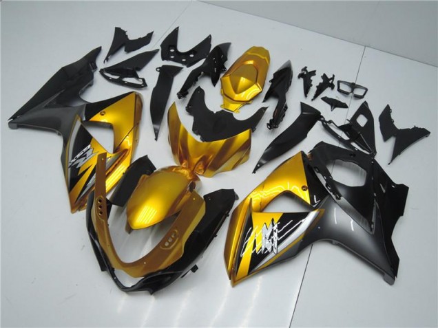 Suzuki GSXR 1000 K9 09-16 Verkleidungen - Gold Schwarz Suzuki GSXR 1000 K9 09-16 Verkleidungen - Gold Schwarz