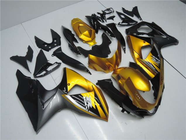 Suzuki GSXR 1000 K9 09-16 Verkleidungen - Gold Schwarz Suzuki GSXR 1000 K9 09-16 Verkleidungen - Gold Schwarz
