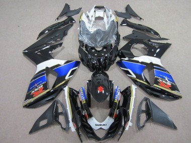 Suzuki GSXR 1000 K9 09-16 Verkleidungen - Schwarzer Dunkel Hund