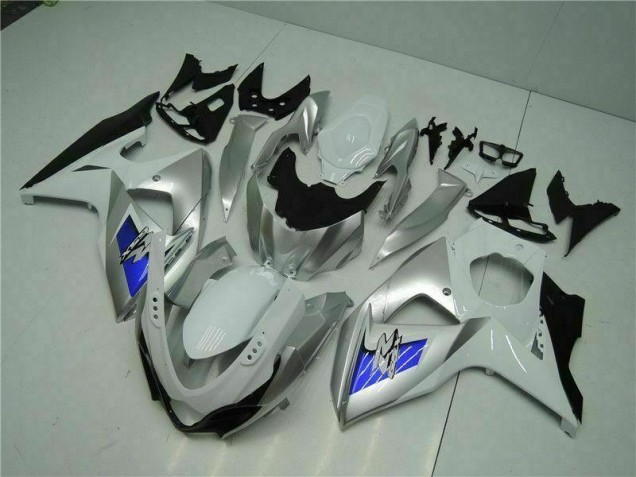 Suzuki GSXR 1000 K9 09-16 Verkleidungen - Silber Weiß
