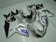 Suzuki GSXR 1000 K9 09-16 Verkleidungen - Silber Weiß