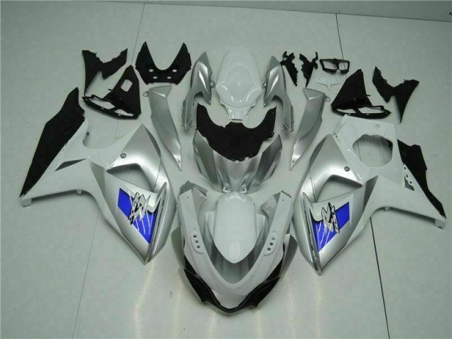Suzuki GSXR 1000 K9 09-16 Verkleidungen - Silber Weiß