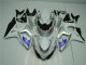 Suzuki GSXR 1000 K9 09-16 Verkleidungen - Silber Weiß