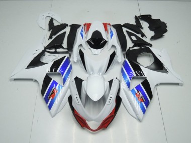 Suzuki GSXR 1000 K9 09-16 Verkleidungen - Weiß Blau Schwarz