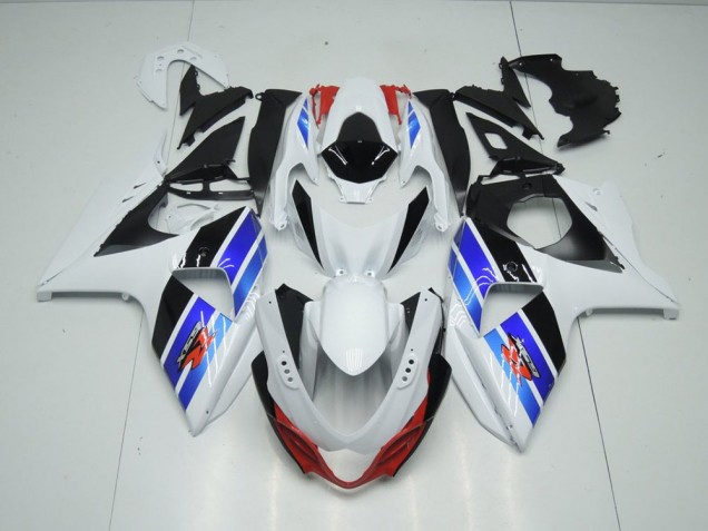 Suzuki GSXR 1000 K9 09-16 Verkleidungen - Weiß Blau Schwarz