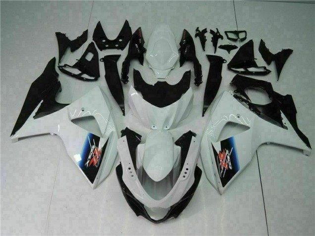 Suzuki GSXR 1000 K9 09-16 Vollverkleidung - Weiß Schwarz Suzuki GSXR 1000 K9 09-16 Vollverkleidung - Weiß Schwarz