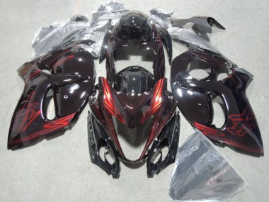 Suzuki GSXR 1300 Hayabusa 08-19 Verkleidung & Plastik - Schwarz Rot