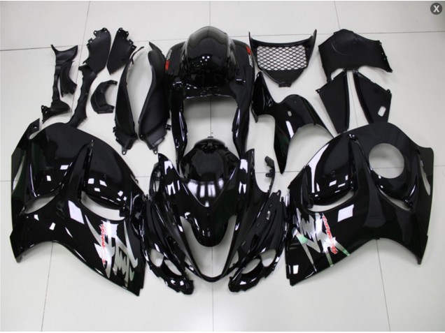 Suzuki GSXR 1300 Hayabusa 08-19 Verkleidungen - Glänzend Schwarz