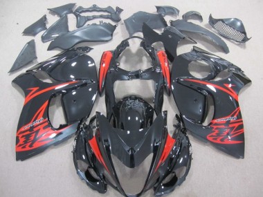 Suzuki GSXR 1300 Hayabusa 08-19 Verkleidungen & Plastik - Schwarz Rot