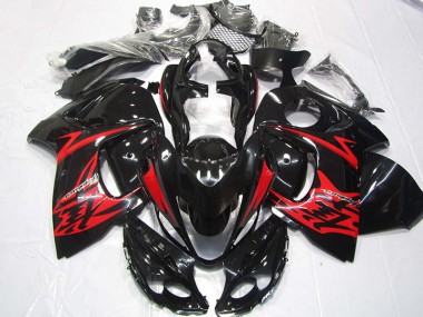 Suzuki GSXR 1300 Hayabusa 08-19 Verkleidungen - Schwarz Rot