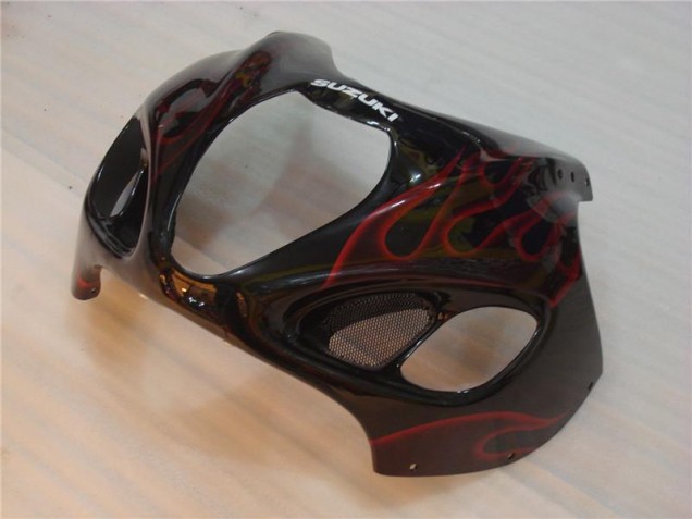 Suzuki GSXR 1300 Hayabusa 96-07 Verkleidung - Schwarz rote Flamme Suzuki GSXR 1300 Hayabusa 96-07 Verkleidung - Schwarz rote Flamme