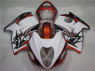 Suzuki GSXR 1300 Hayabusa 96-07 Verkleidungen - Orange Silber Schwarz