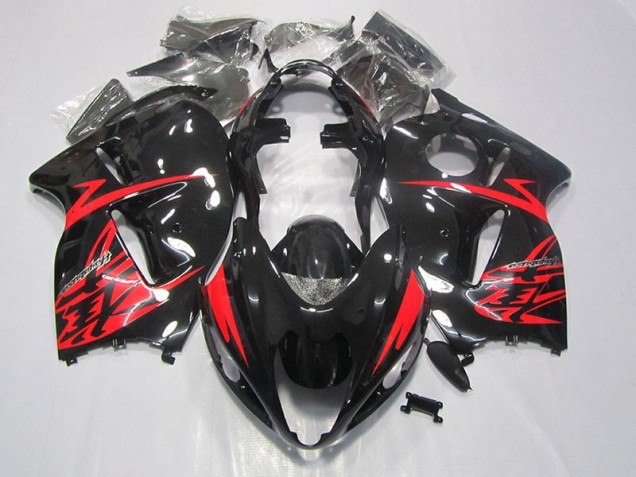 Suzuki GSXR 1300 Hayabusa 96-07 Verkleidungen - Schwarz Rot Suzuki GSXR 1300 Hayabusa 96-07 Verkleidungen - Schwarz Rot