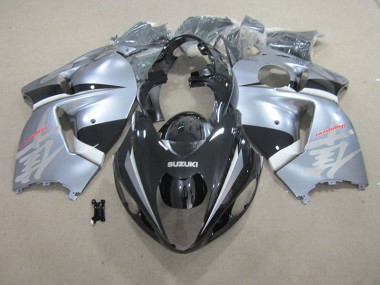 Suzuki GSXR 1300 Hayabusa 96-07 Verkleidungen - Schwarz Silber
