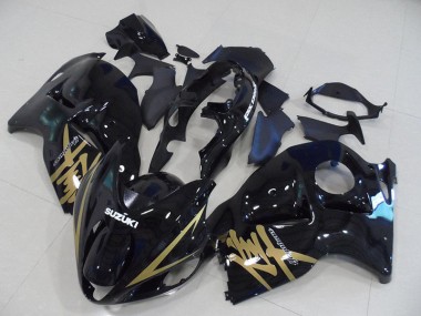 Suzuki GSXR 1300 Hayabusa 96-07 Verkleidungen - Schwarz und Gold Aufkleber