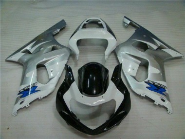 Suzuki GSXR 600 / 750 K1 K2 K3 01-03 Verkleidung - Silber Schwarz