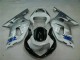 Suzuki GSXR 600 / 750 K1 K2 K3 01-03 Verkleidung - Silber Schwarz