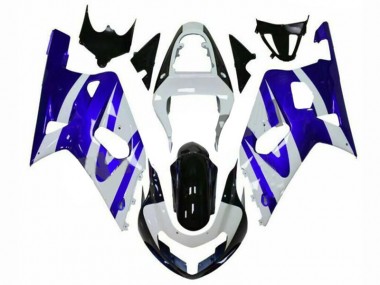 Suzuki GSXR 600 / 750 K1 K2 K3 01-03 Verkleidungen - Blau Weiß