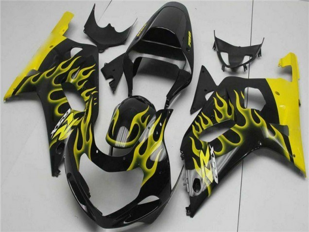 Suzuki GSXR 600 / 750 K1 K2 K3 01-03 Verkleidungen Komplett Sets - Schwarz