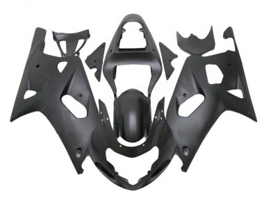 Suzuki GSXR 600 / 750 K1 K2 K3 01-03 Verkleidungen - Matt Schwarz