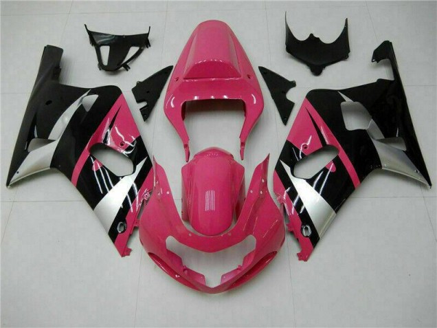 Suzuki GSXR 600 / 750 K1 K2 K3 01-03 Verkleidungen - Rosa Schwarz