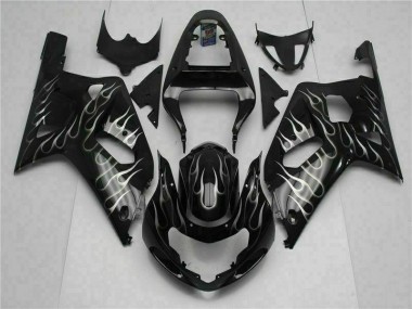 Suzuki GSXR 600 / 750 K1 K2 K3 01-03 Verkleidungen - Schwarz