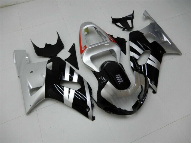 Suzuki GSXR 600 / 750 K1 K2 K3 01-03 Verkleidungen - Schwarz Silber Suzuki GSXR 600 / 750 K1 K2 K3 01-03 Verkleidungen - Schwarz Silber
