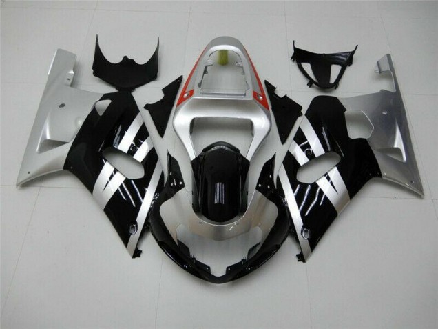 Suzuki GSXR 600 / 750 K1 K2 K3 01-03 Verkleidungen - Schwarz Silber Suzuki GSXR 600 / 750 K1 K2 K3 01-03 Verkleidungen - Schwarz Silber