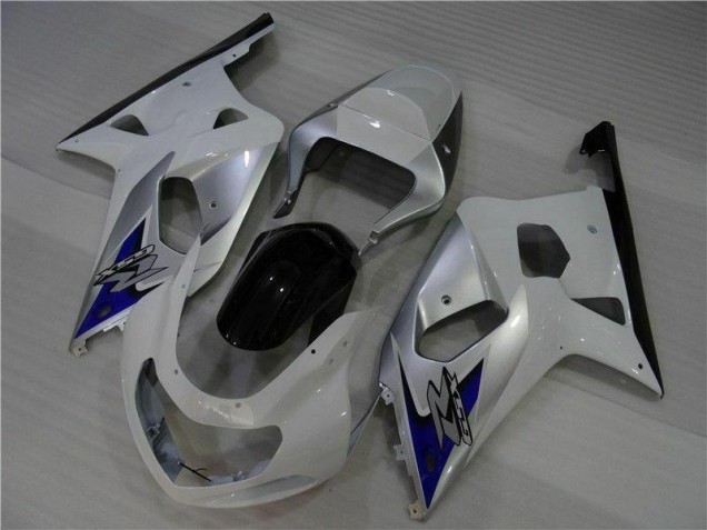 Suzuki GSXR 600 / 750 K1 K2 K3 01-03 Verkleidungen - Weiß Silber Suzuki GSXR 600 / 750 K1 K2 K3 01-03 Verkleidungen - Weiß Silber