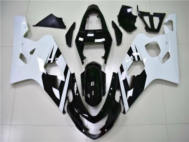 Suzuki GSXR 600 / 750 K4 04-05 Verkleidung - Weiß Schwarz