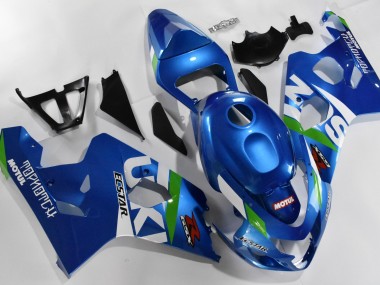 Suzuki GSXR 600 / 750 K4 04-05 Verkleidungen - Blau Weiß