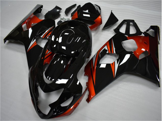 Suzuki GSXR 600 / 750 K4 04-05 Verkleidungen - Orange Schwarz Suzuki GSXR 600 / 750 K4 04-05 Verkleidungen - Orange Schwarz