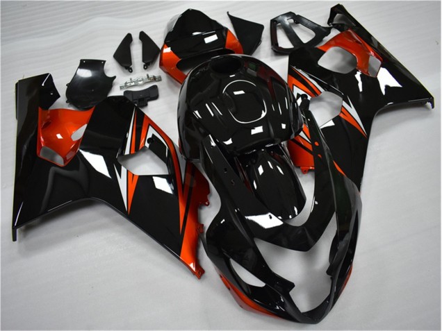 Suzuki GSXR 600 / 750 K4 04-05 Verkleidungen - Orange Schwarz Suzuki GSXR 600 / 750 K4 04-05 Verkleidungen - Orange Schwarz