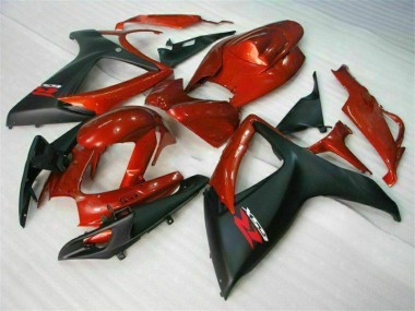 Suzuki GSXR 600 / 750 K6 06-07 Verkleidung - Rot Schwarz