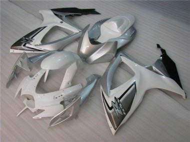 Suzuki GSXR 600 / 750 K6 06-07 Verkleidung - Weiß Silber