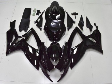 Suzuki GSXR 600 / 750 K6 06-07 Verkleidungen - Glänzend Schwarz