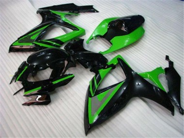 Suzuki GSXR 600 / 750 K6 06-07 Verkleidungen - Grün Schwarz