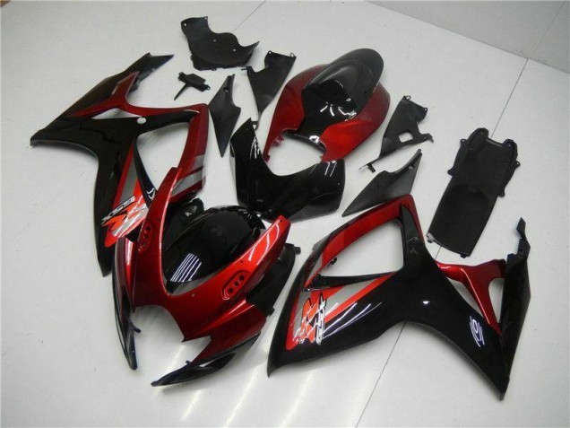 Suzuki GSXR 600 / 750 K6 06-07 Verkleidungen & Plastik - Rot Schwarz Suzuki GSXR 600 / 750 K6 06-07 Verkleidungen & Plastik - Rot Schwarz