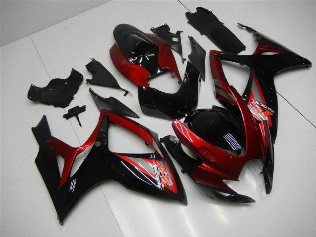 Suzuki GSXR 600 / 750 K6 06-07 Verkleidungen & Plastik - Rot Schwarz Suzuki GSXR 600 / 750 K6 06-07 Verkleidungen & Plastik - Rot Schwarz