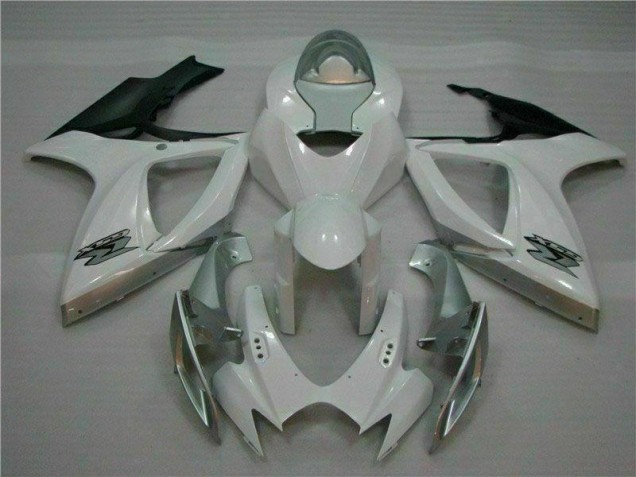 Suzuki GSXR 600 / 750 K6 06-07 Verkleidungen & Plastik - Weiß Silber