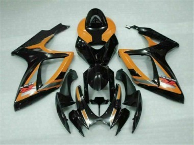 Suzuki GSXR 600 / 750 K6 06-07 Verkleidungen - Schwarz Orange
