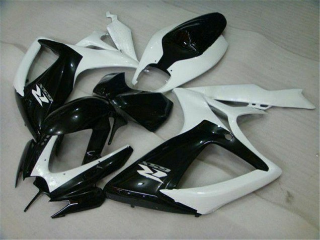 Suzuki GSXR 600 / 750 K6 06-07 Verkleidungen - Schwarz Weiß