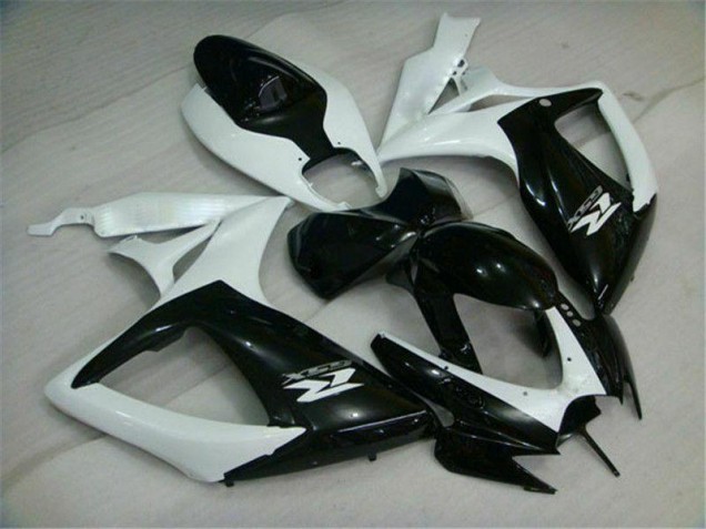 Suzuki GSXR 600 / 750 K6 06-07 Verkleidungen - Schwarz Weiß