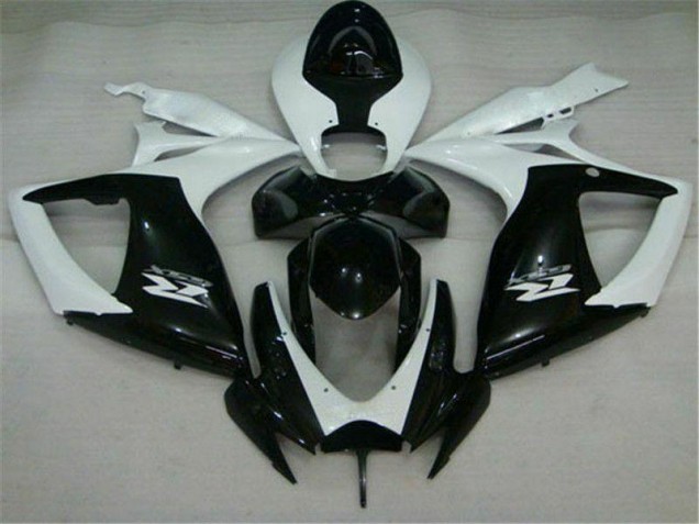 Suzuki GSXR 600 / 750 K6 06-07 Verkleidungen - Schwarz Weiß