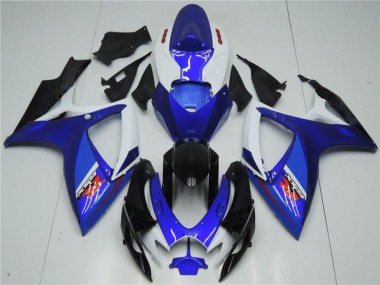 Suzuki GSXR 600 / 750 K6 06-07 Verkleidungen - Weiß Blau