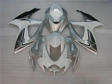 Suzuki GSXR 600 / 750 K6 06-07 Verkleidungen - Weiß Silber